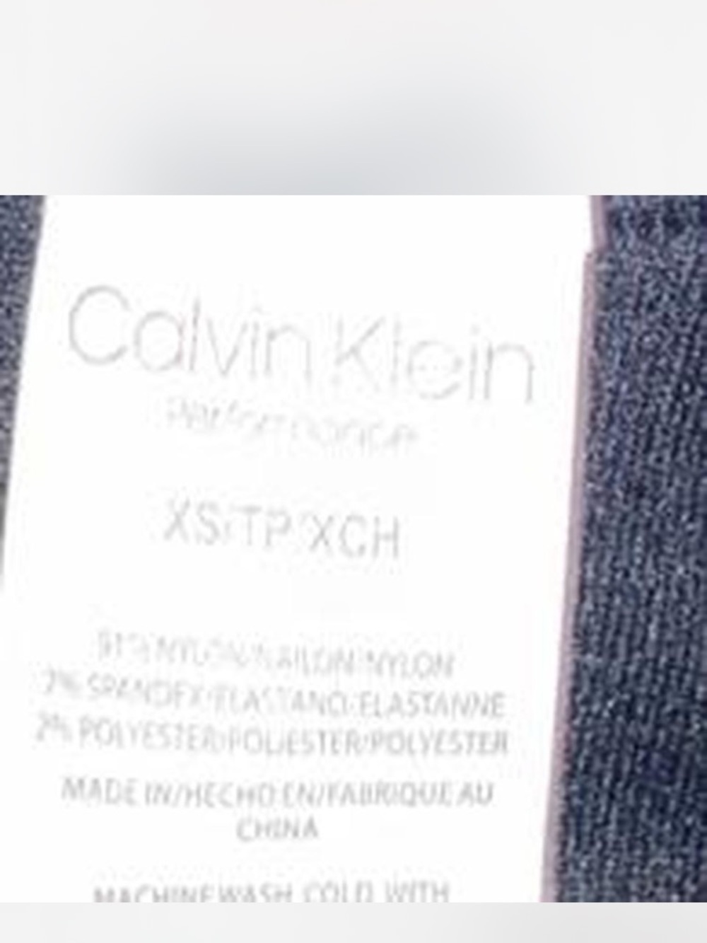 Calvin Klein Black V-Neck Racerback Sports Bra - Picture 5 of 5